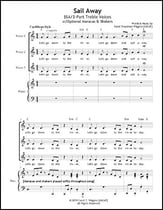 Sail Away SSA choral sheet music cover